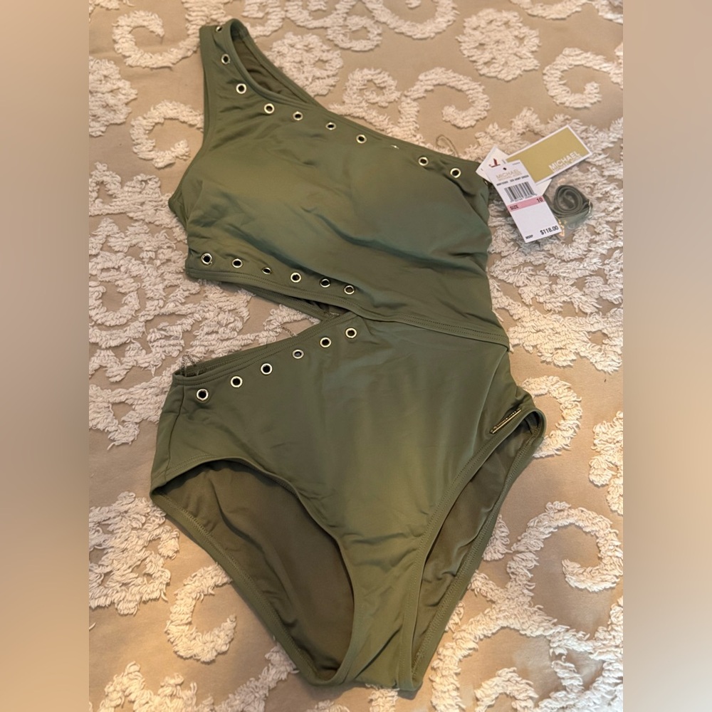 Michael Kors Army Green Swimsuit